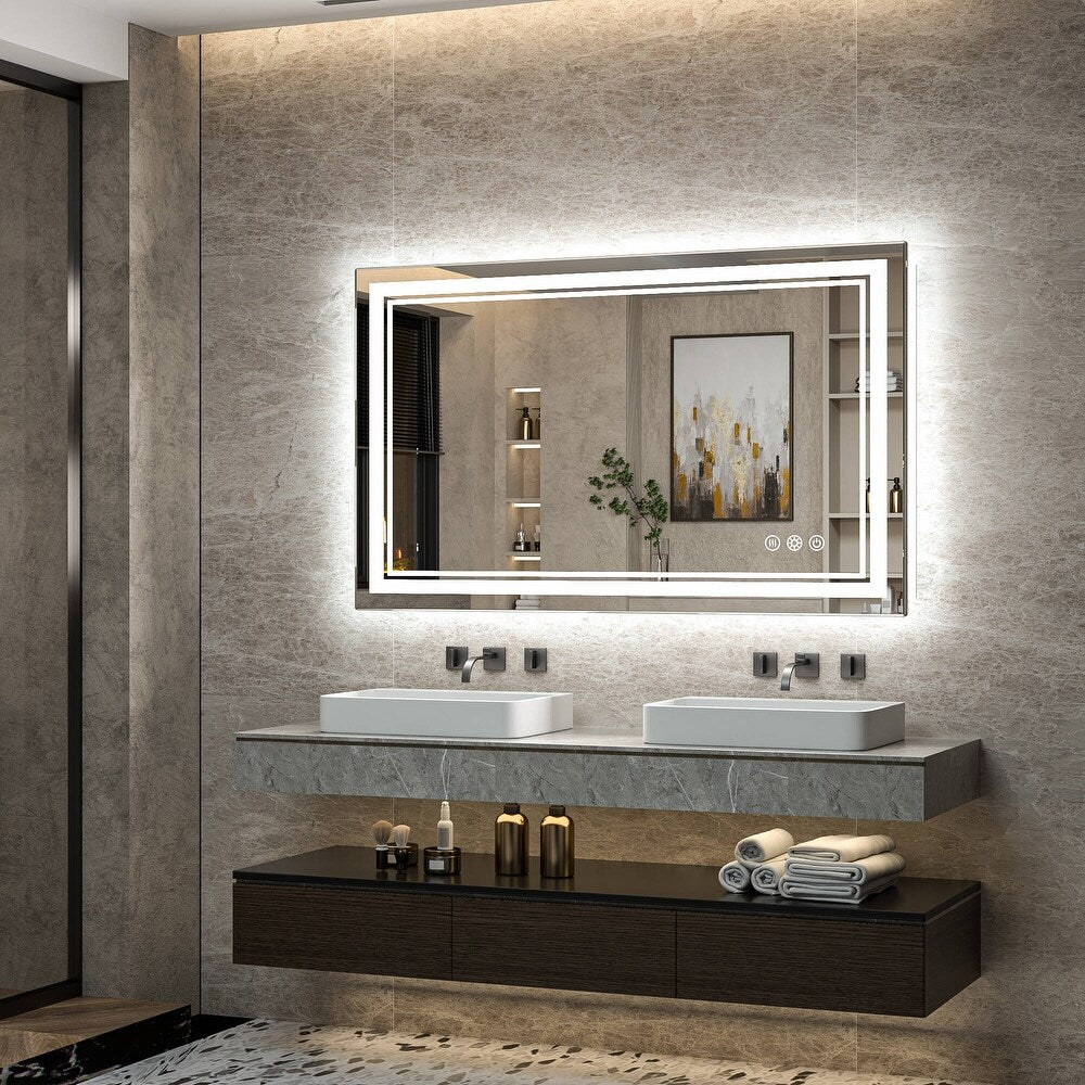 Cloud-Beam™ | Slim LED Travel Mirror with Touch Control