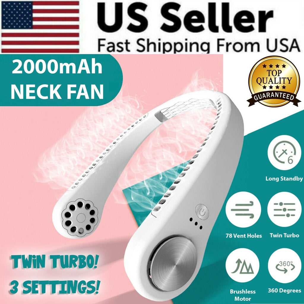 AuraChill™ Pro Wearable Neck Air Conditioner (360° Bladeless Cooling)