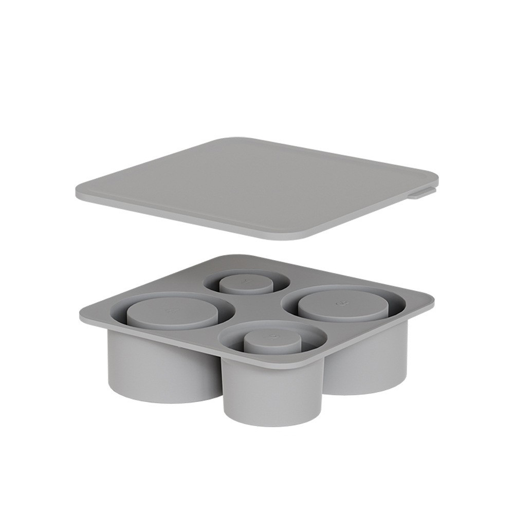 AuraChill™ One-Press Ice Mold & Storage Bin