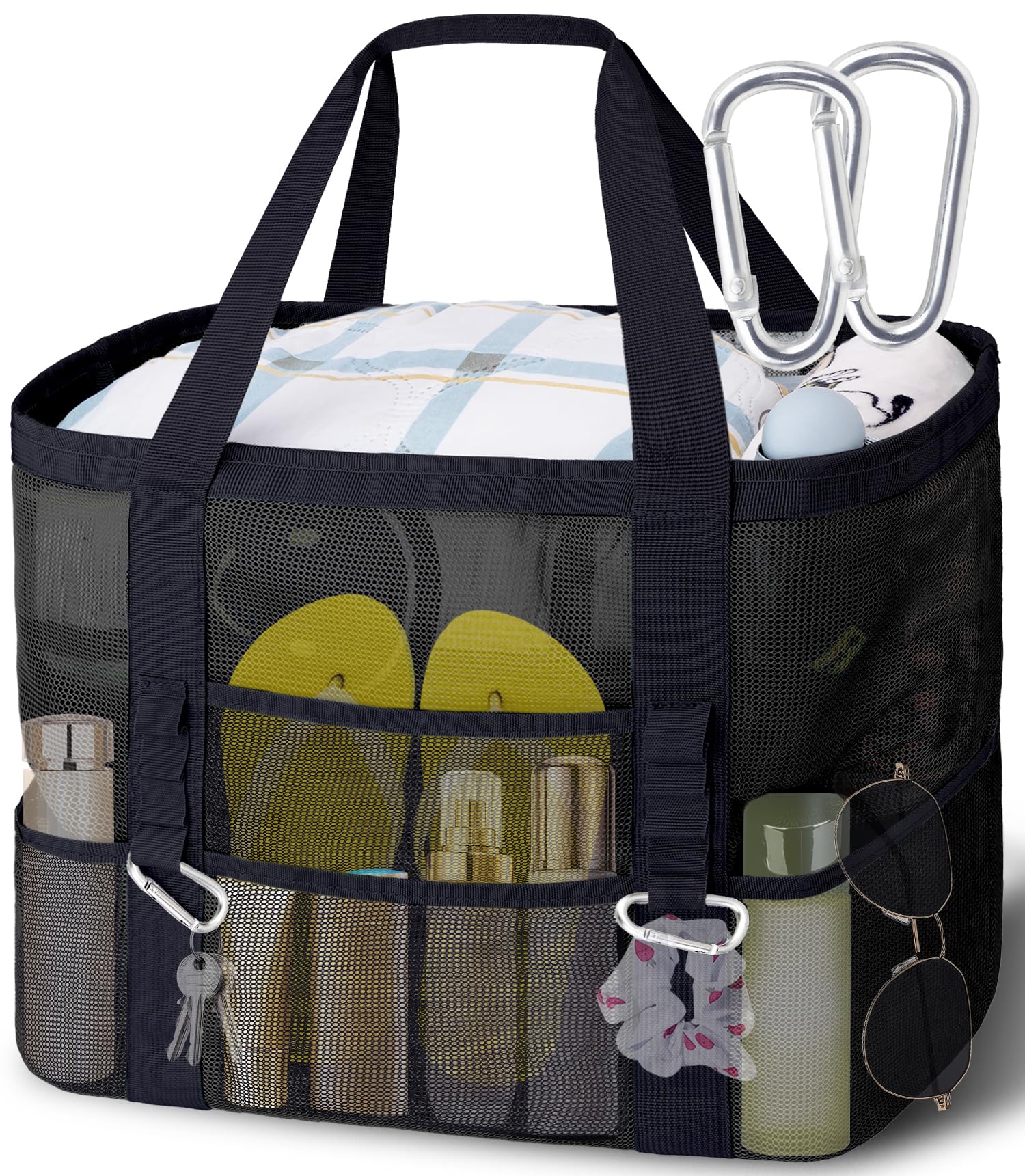 AuraBag™ – Sand-Free Mesh Bottom Beach Tote
