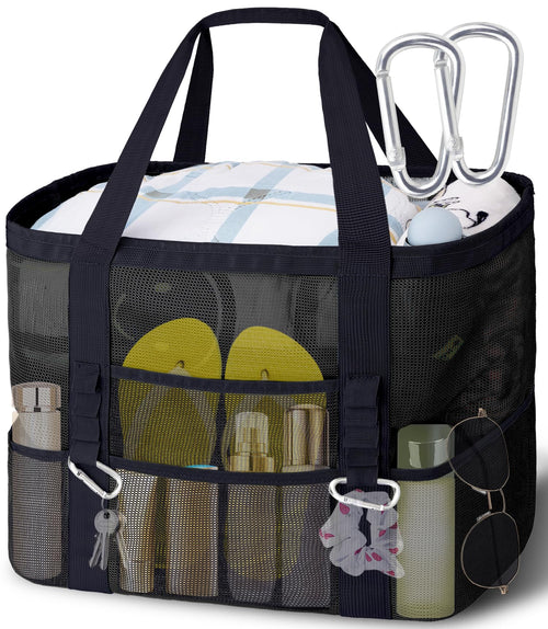 AuraBag™ – Sand-Free Mesh Bottom Beach Tote