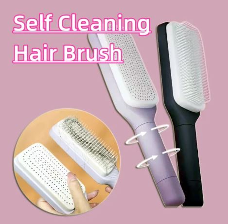 AuraGroom™ Self-Cleaning Deshedding Brush