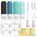 AuraLiquid™ Silicone Travel Bottle Set – 4-Piece TSA Approved