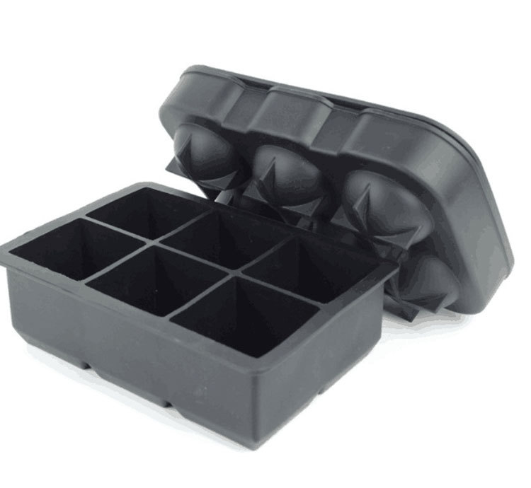 AuraChill™ One-Press Ice Mold & Storage Bin