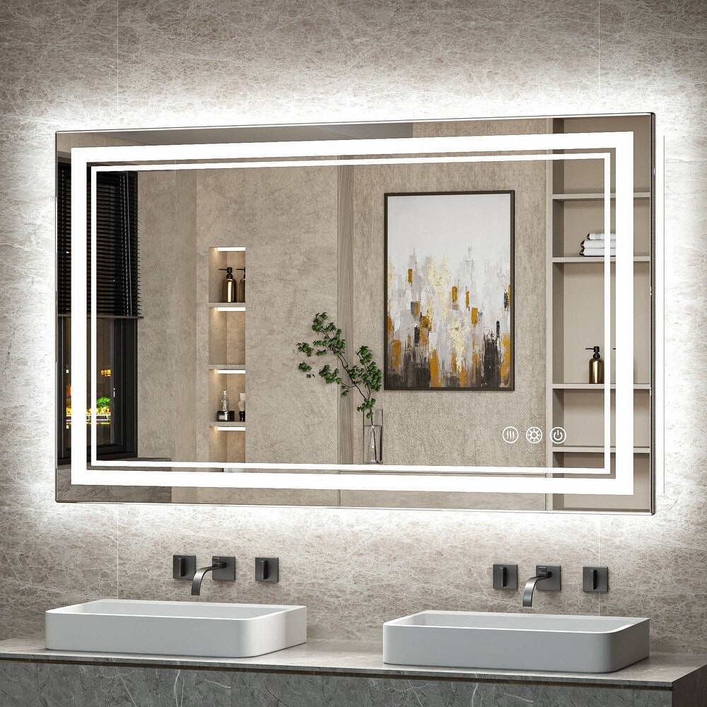 Cloud-Beam™ | Slim LED Travel Mirror with Touch Control