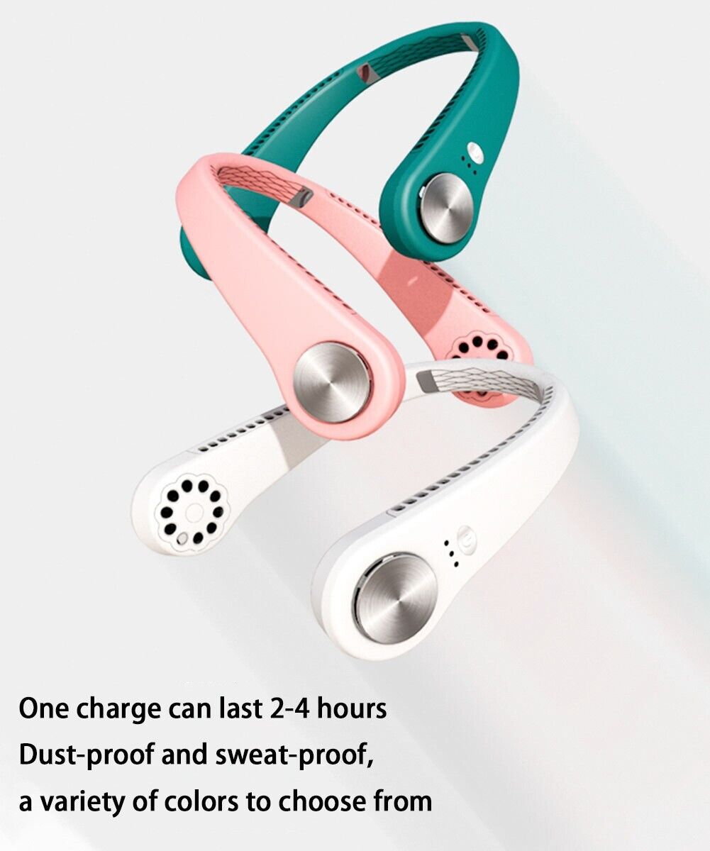 AuraChill™ Pro Wearable Neck Air Conditioner (360° Bladeless Cooling)