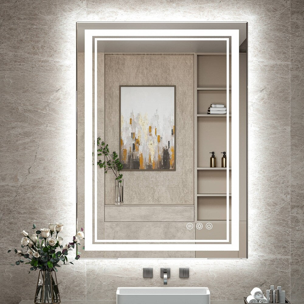 Cloud-Beam™ | Slim LED Travel Mirror with Touch Control