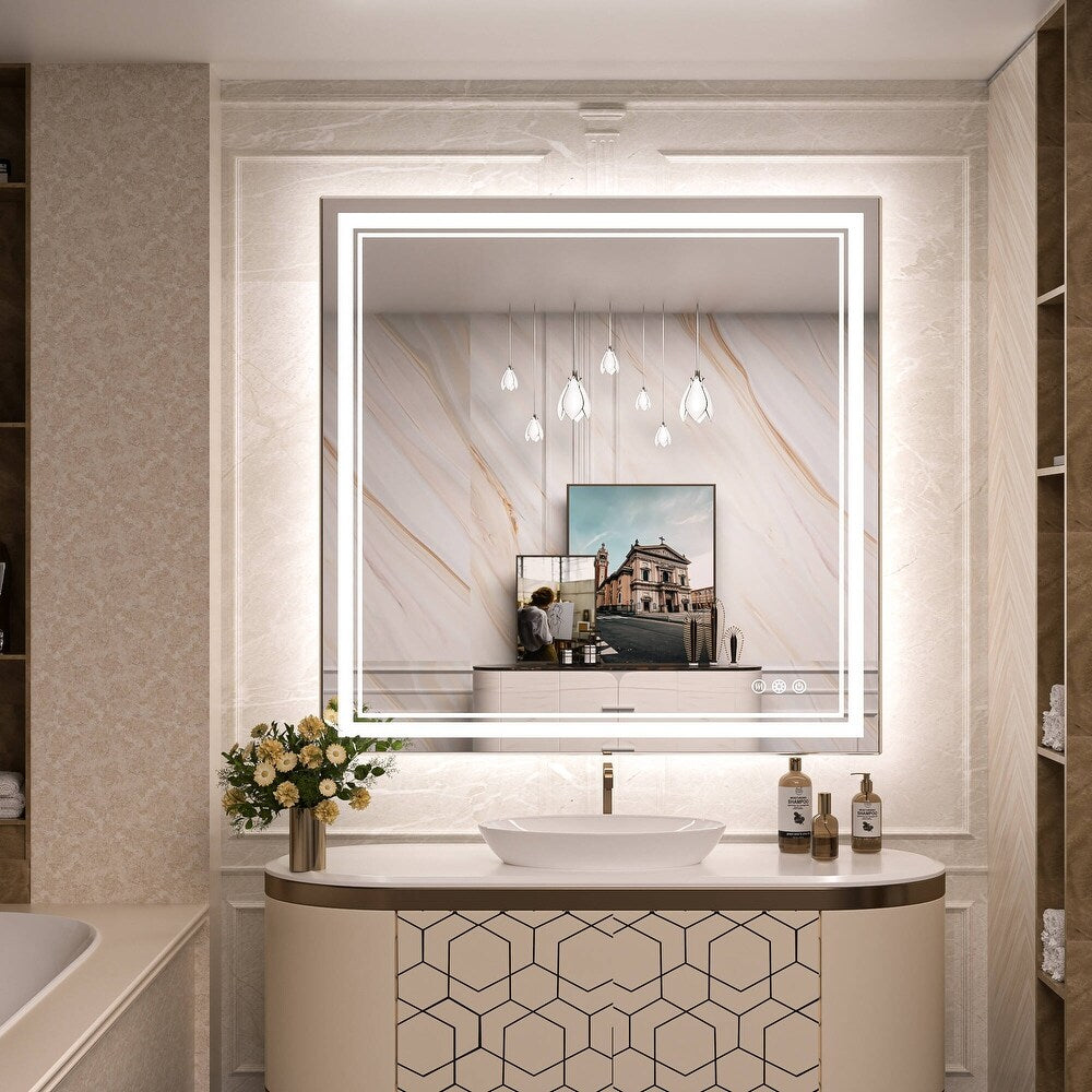 Cloud-Beam™ | Slim LED Travel Mirror with Touch Control