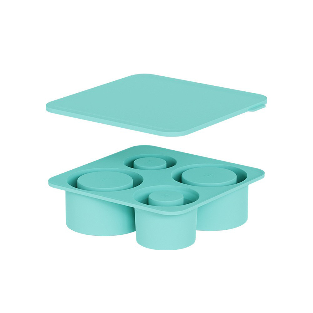 AuraChill™ One-Press Ice Mold & Storage Bin