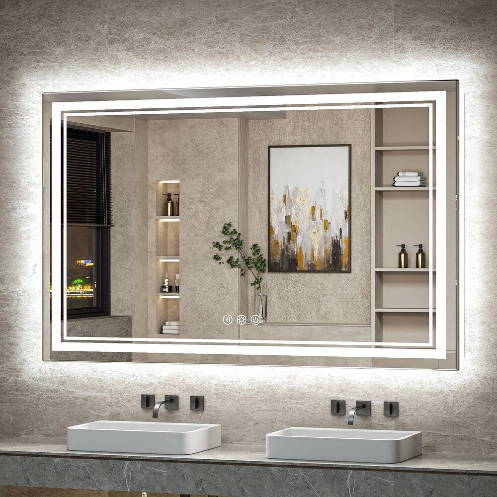 Cloud-Beam™ | Slim LED Travel Mirror with Touch Control