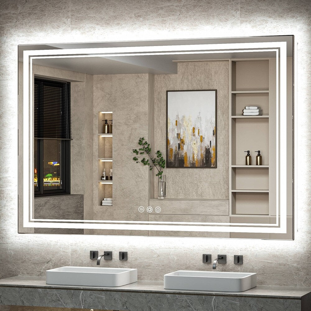 Cloud-Beam™ | Slim LED Travel Mirror with Touch Control