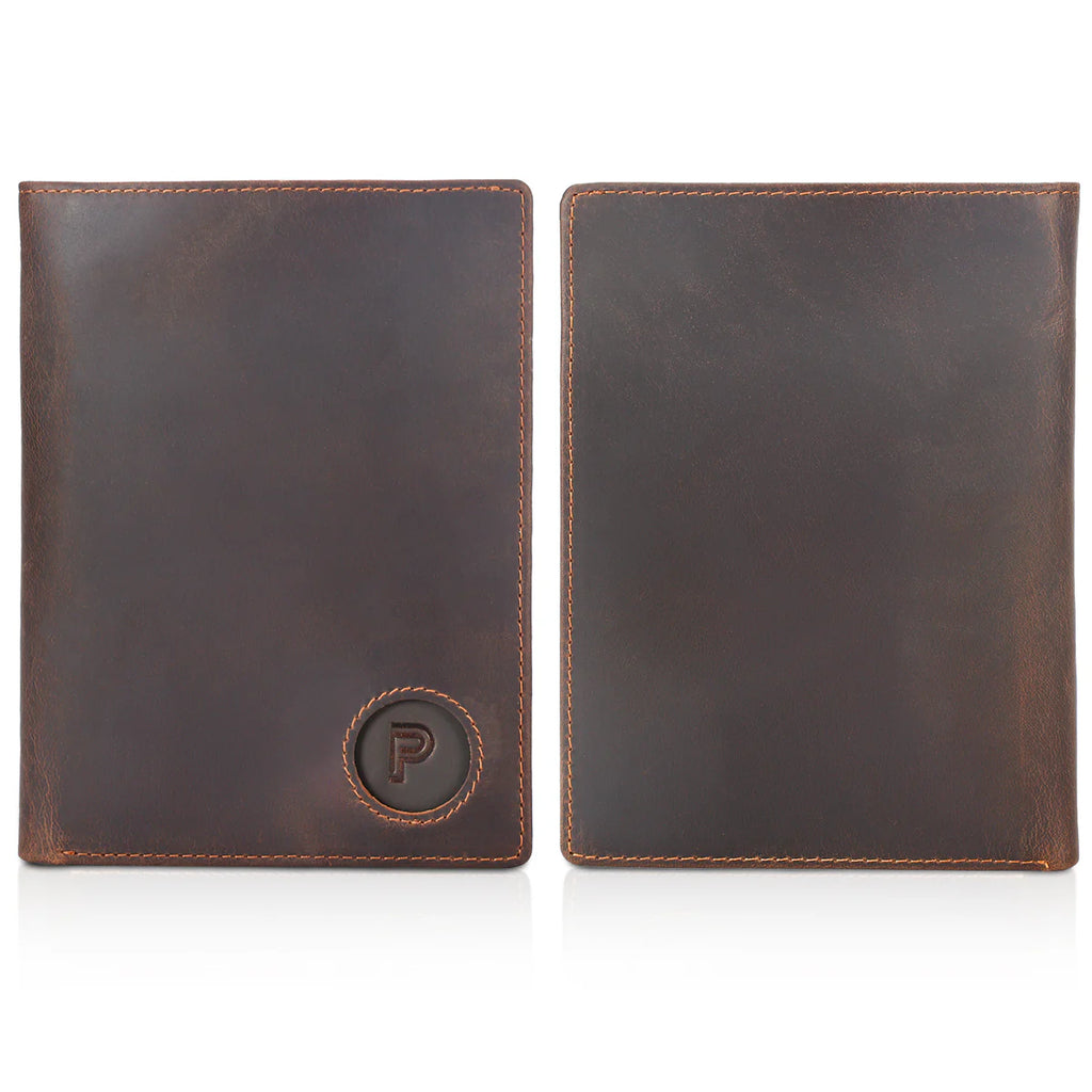 AuraLink™ | Premium Vegan Leather AirTag Passport Holder