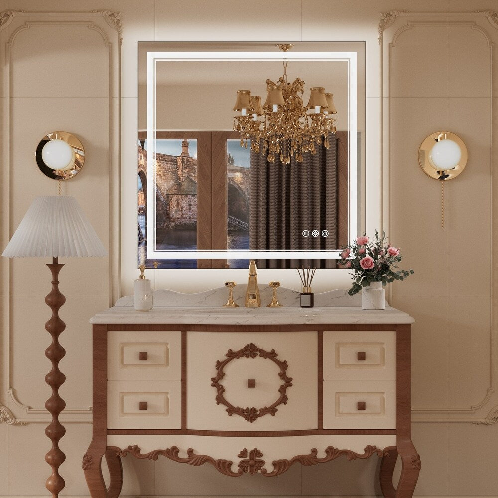 Cloud-Beam™ | Slim LED Travel Mirror with Touch Control