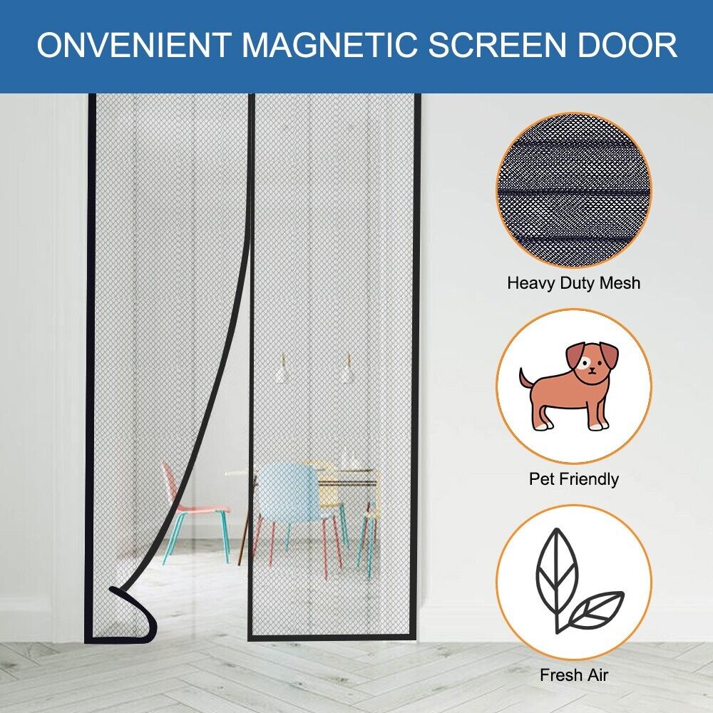 AuraMesh™ Hands-Free Magnetic Screen Door