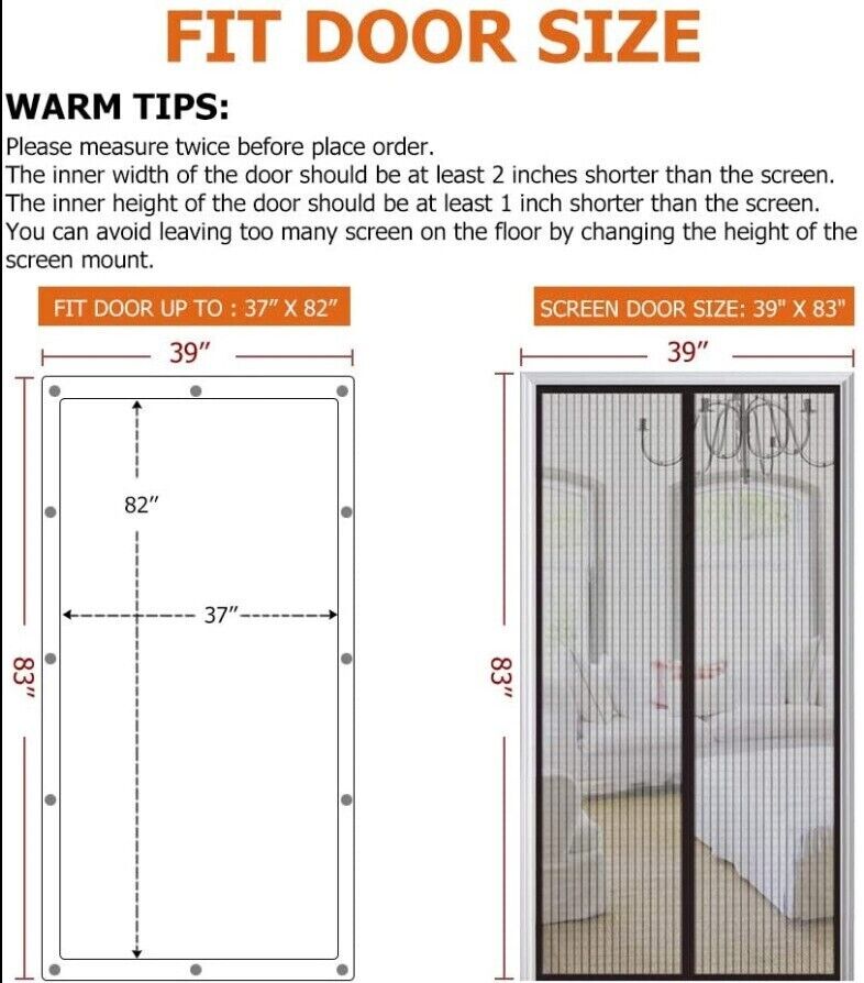 AuraMesh™ Hands-Free Magnetic Screen Door
