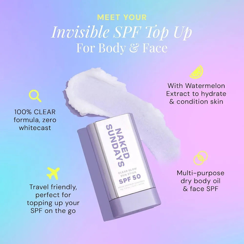AuraGlow™ Invisible SPF 50+ Touch-Up Stick