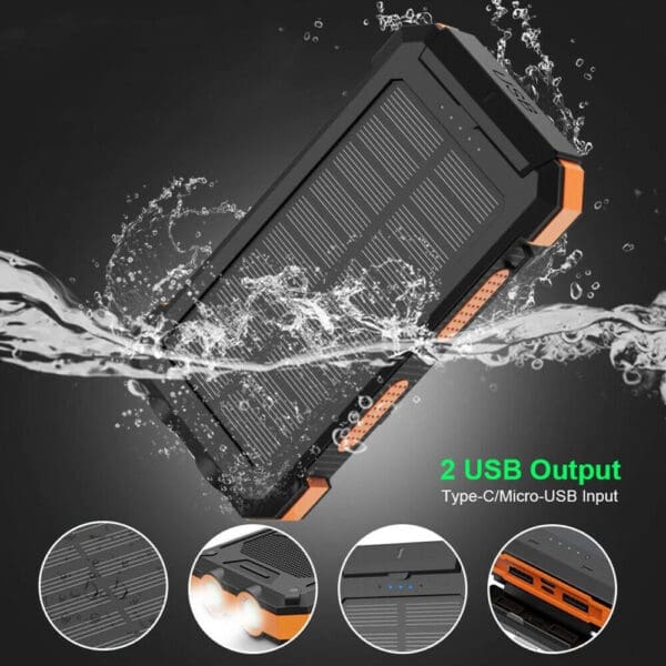 The AuraCharge™ Solar Power Bank