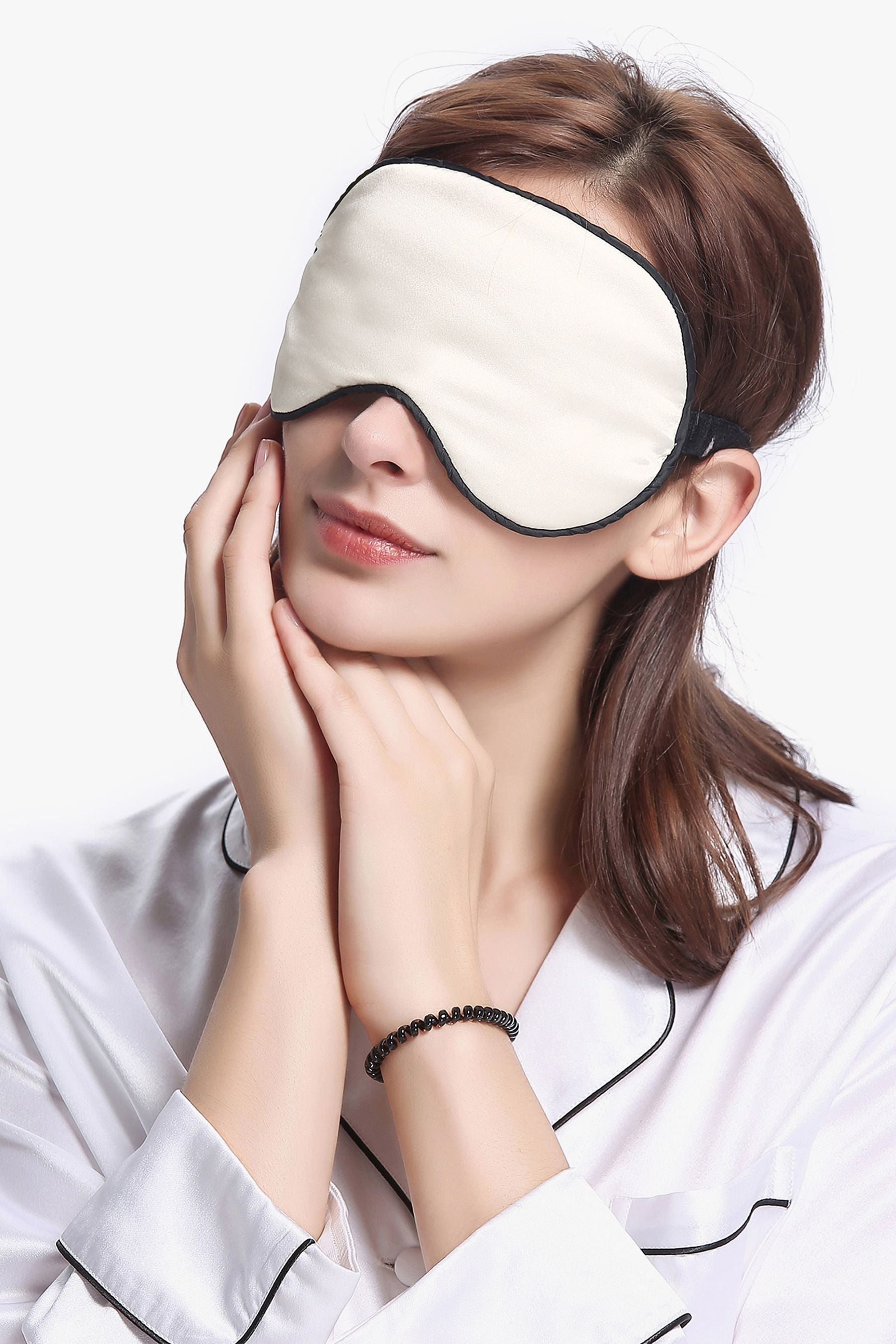 AuraSleep™ Weighted Lavender & Silk Eye Pillow