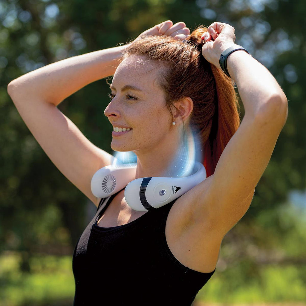 AuraBreeze™ – Portable Hands-Free Bladeless Neck Fan