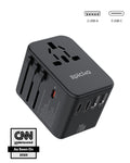 AuraPlug™ Universal GaN Travel Adapter – 65W Fast Charge