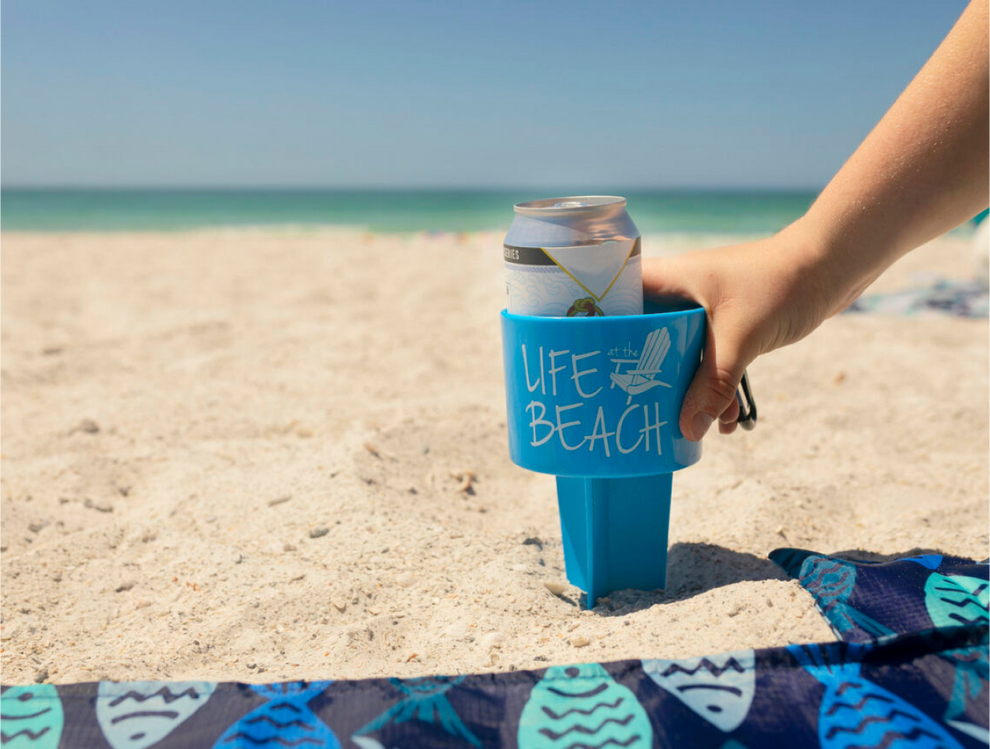 AuraStake™ – Universal Sand & Grass Beverage Stake
