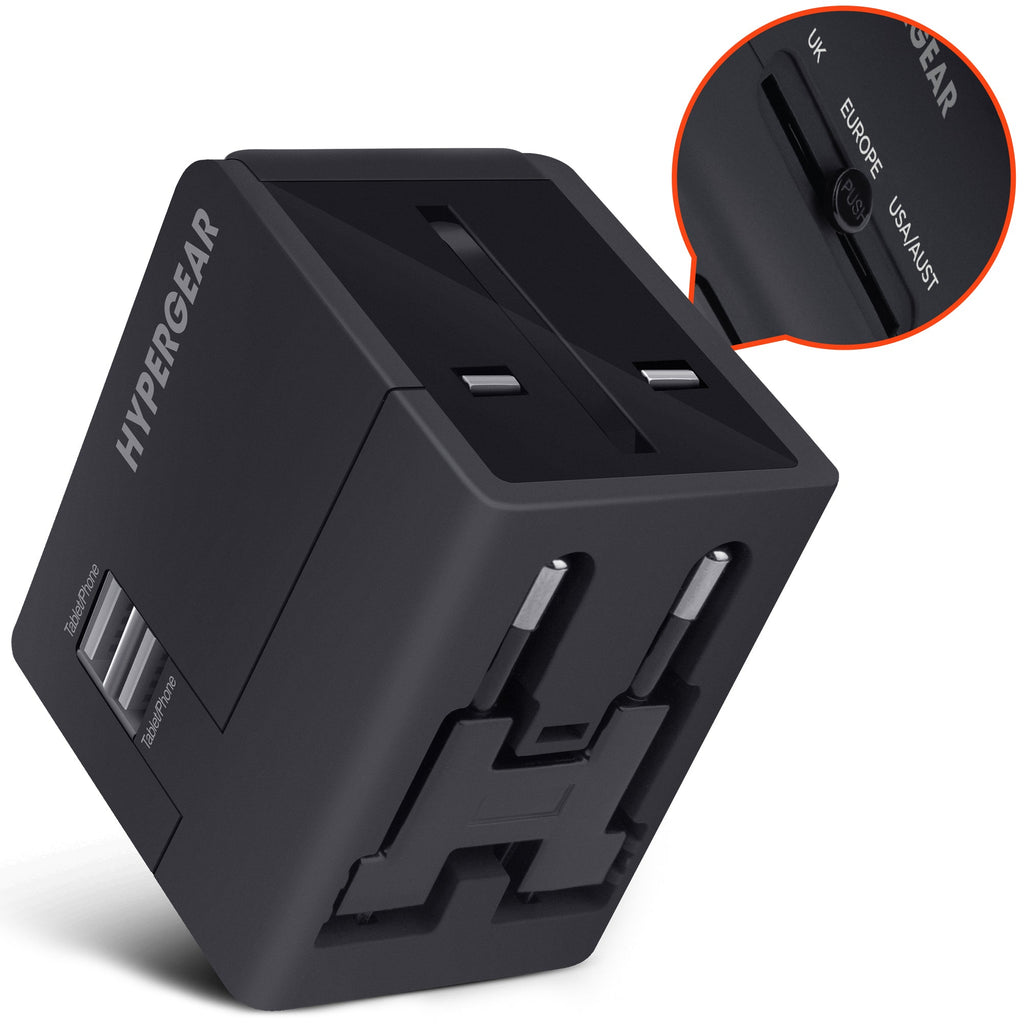 AuraCharge™ – All-in-One Global Travel Adapter & Fast Charger