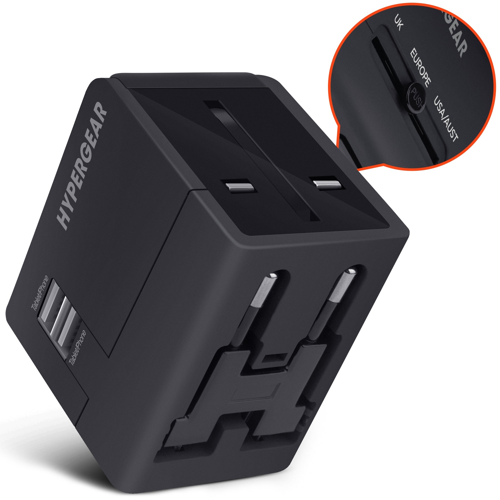 AuraCharge™ – All-in-One Global Travel Adapter & Fast Charger