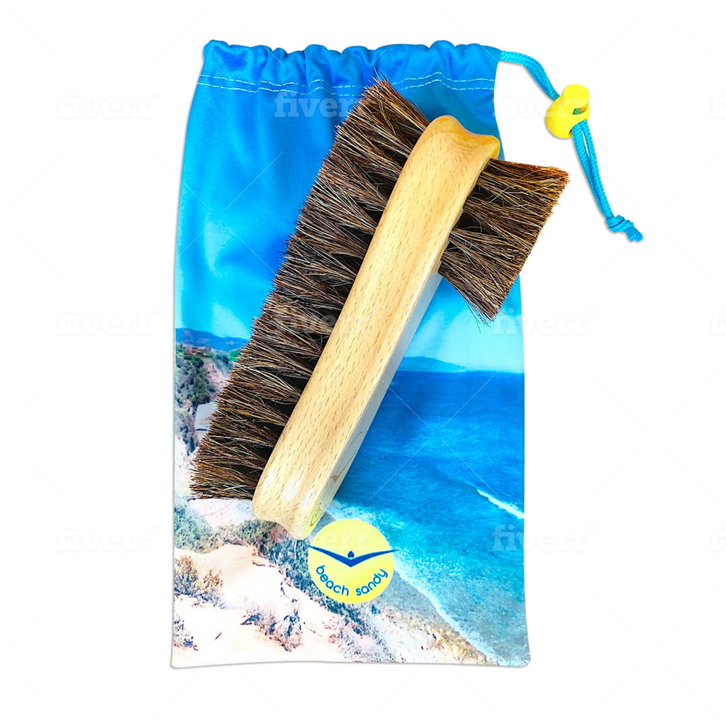 AuraFlick™ Soft-Bristle Sand Removal Brush (Beach & Surf Essential)