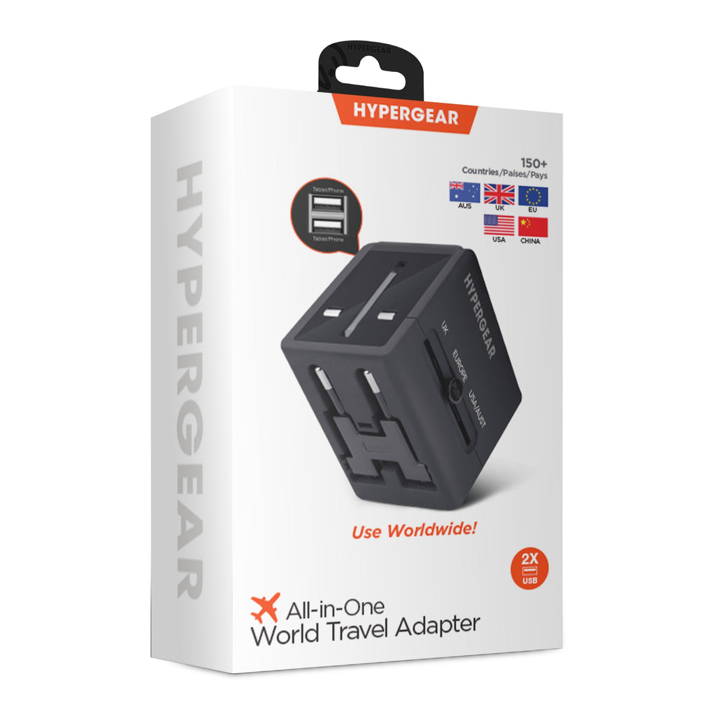 AuraCharge™ – All-in-One Global Travel Adapter & Fast Charger