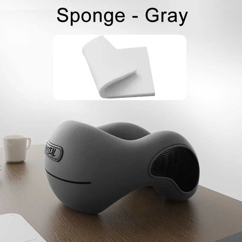 AuraRest™ Compression Travel Pillow – 360° Neck Support