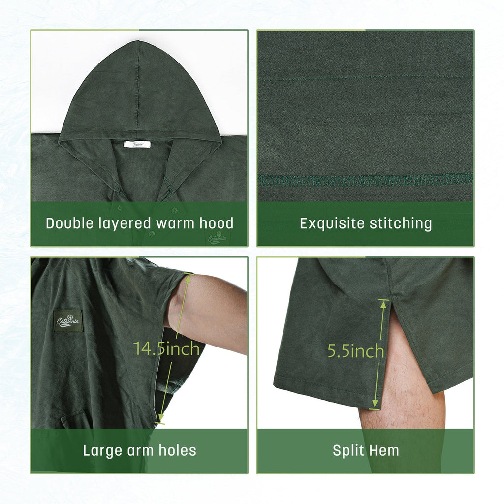 AuraDry™ Quick-Dry Microfiber Changing Poncho (Sand-Free & Compact)
