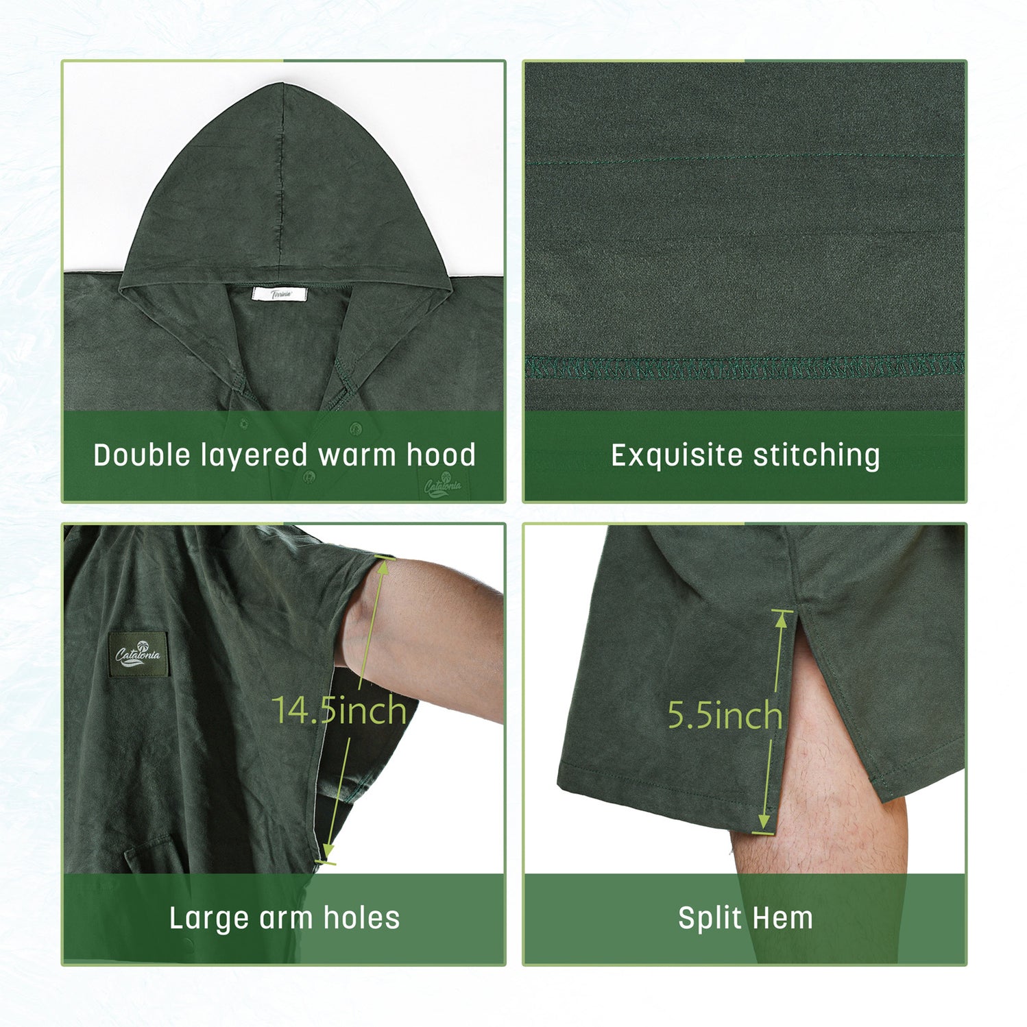 AuraDry™ Quick-Dry Microfiber Changing Poncho (Sand-Free & Compact)
