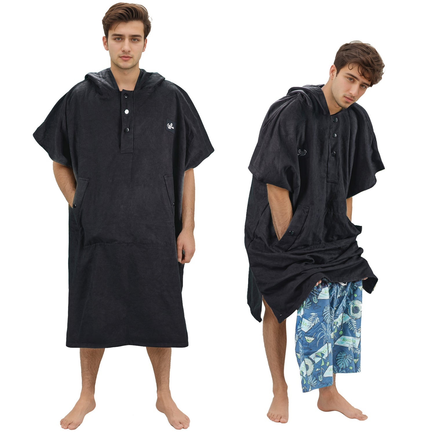 AuraDry™ Quick-Dry Microfiber Changing Poncho (Sand-Free & Compact)