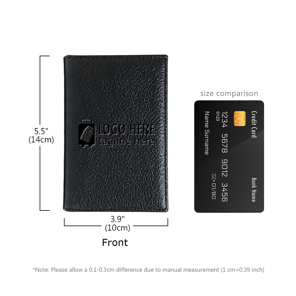 AuraGuard™ RFID Passport Wallet – Slim Vegan Leather