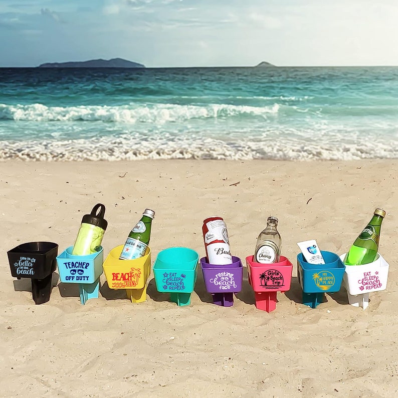 AuraCloud™ Insulated Cup Stake | Sand-Free Drink Stabilizer