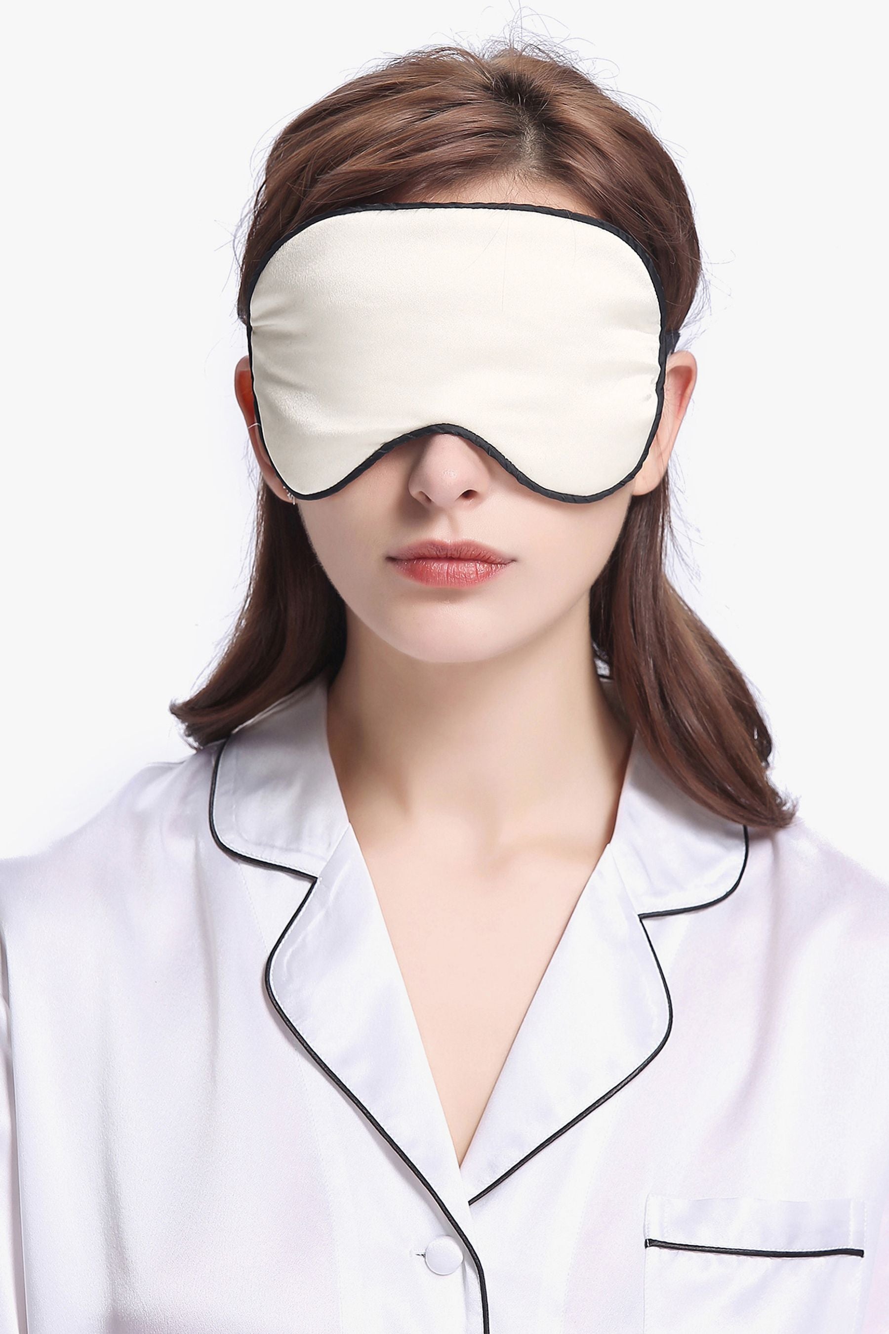 AuraSleep™ Weighted Lavender & Silk Eye Pillow
