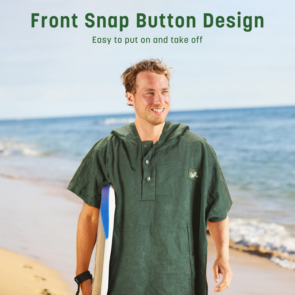 AuraDry™ Quick-Dry Microfiber Changing Poncho (Sand-Free & Compact)