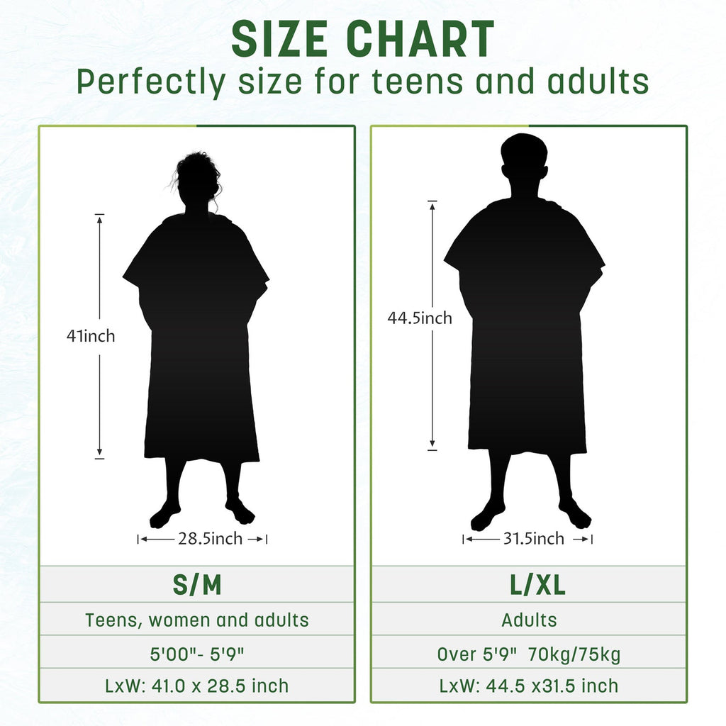 AuraDry™ Quick-Dry Microfiber Changing Poncho (Sand-Free & Compact)