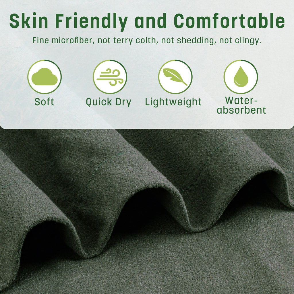 AuraDry™ Quick-Dry Microfiber Changing Poncho (Sand-Free & Compact)