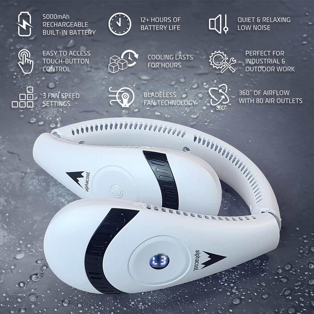AuraBreeze™ – Portable Hands-Free Bladeless Neck Fan