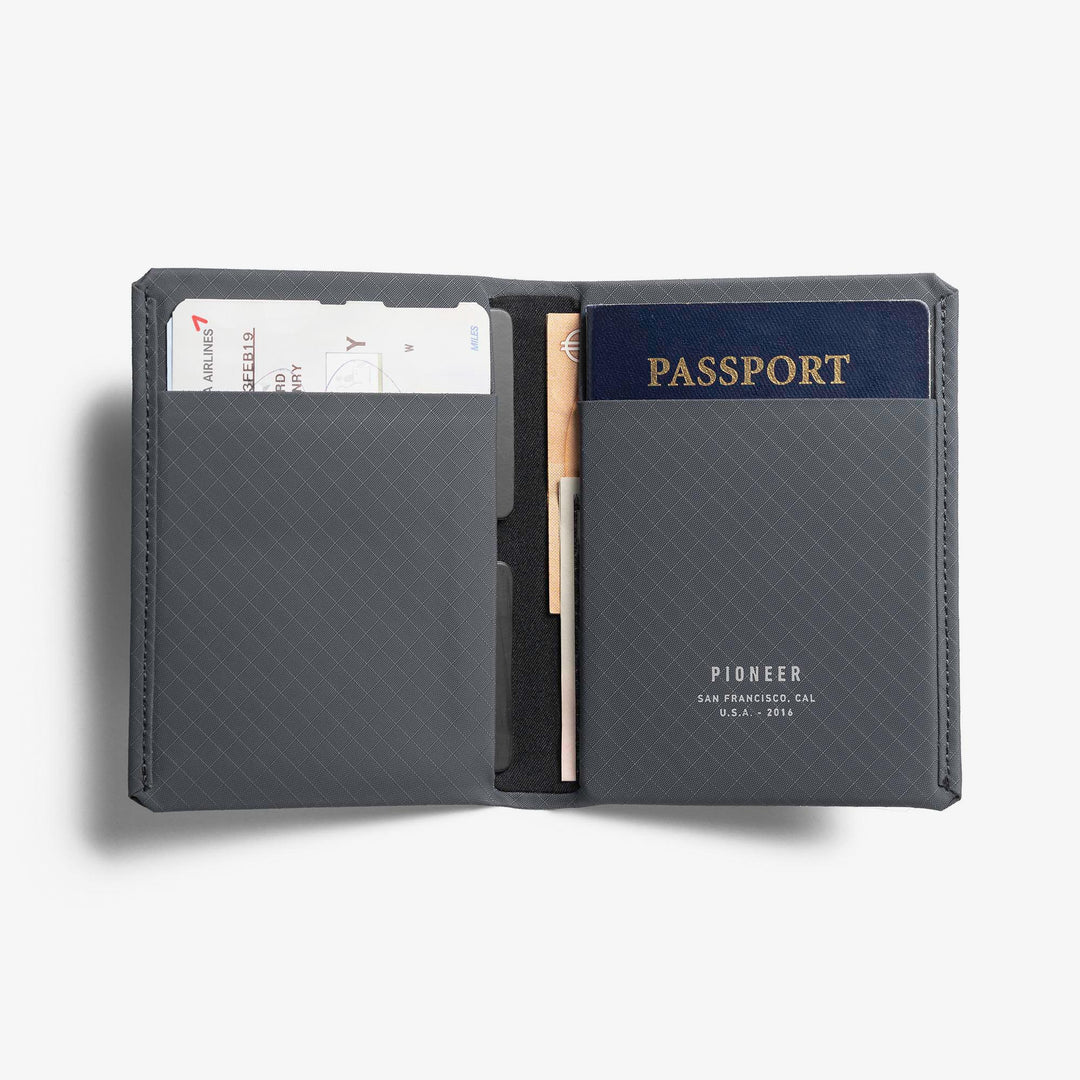 AuraShield™ RFID-Blocking Travel Passport Wallet (Slim Design)