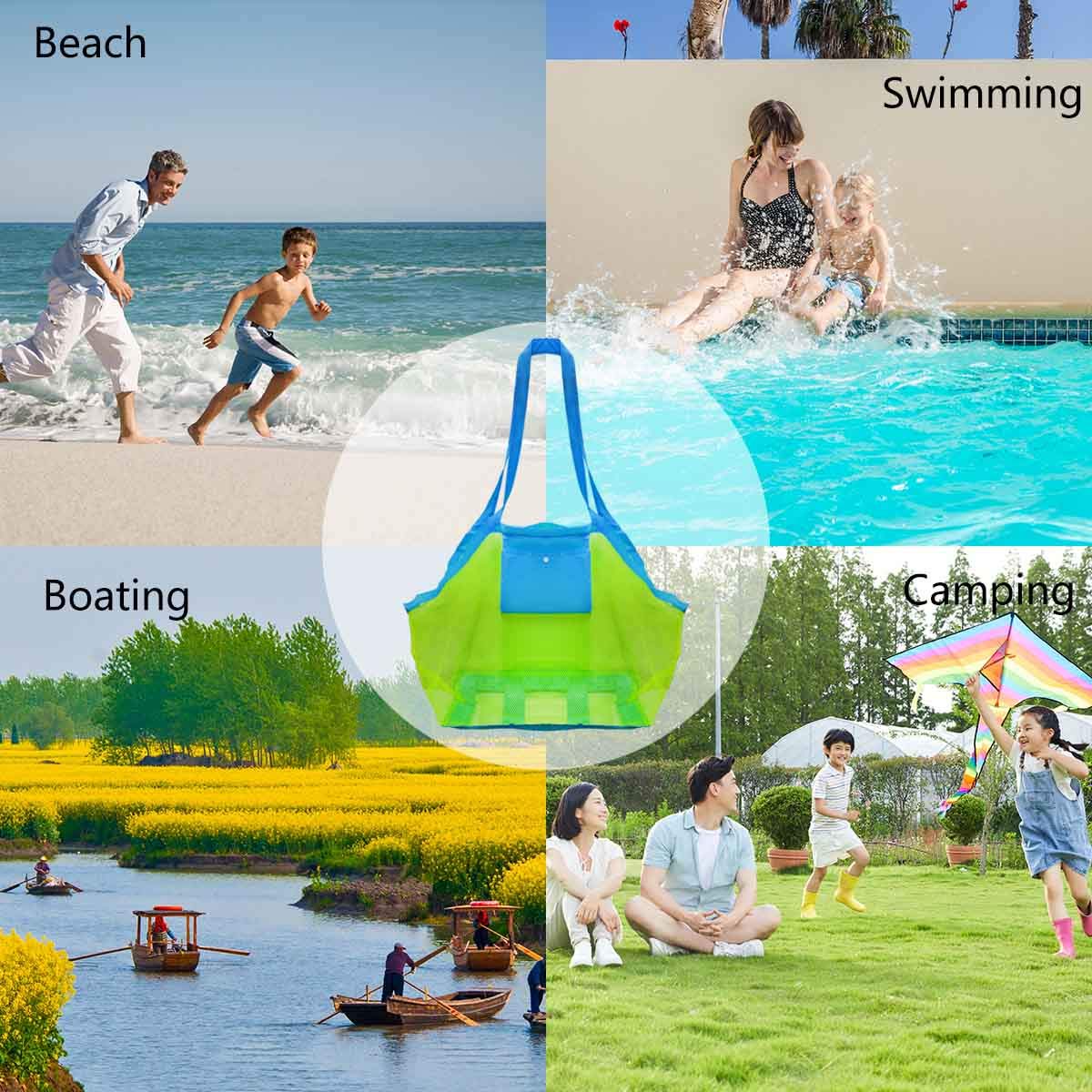 AuraShell™ – Extra-Large Mesh Beach Toy Organizer