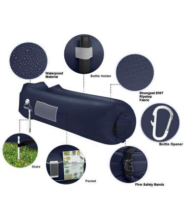AuraCloud™ Air-Sofa | Ultra-Light Ripstop Inflatable Lounger
