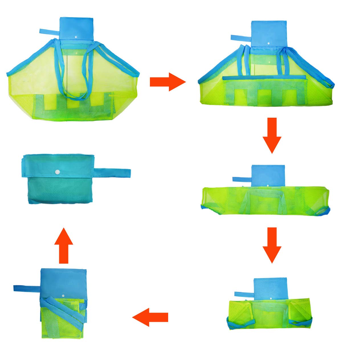 AuraShell™ – Extra-Large Mesh Beach Toy Organizer