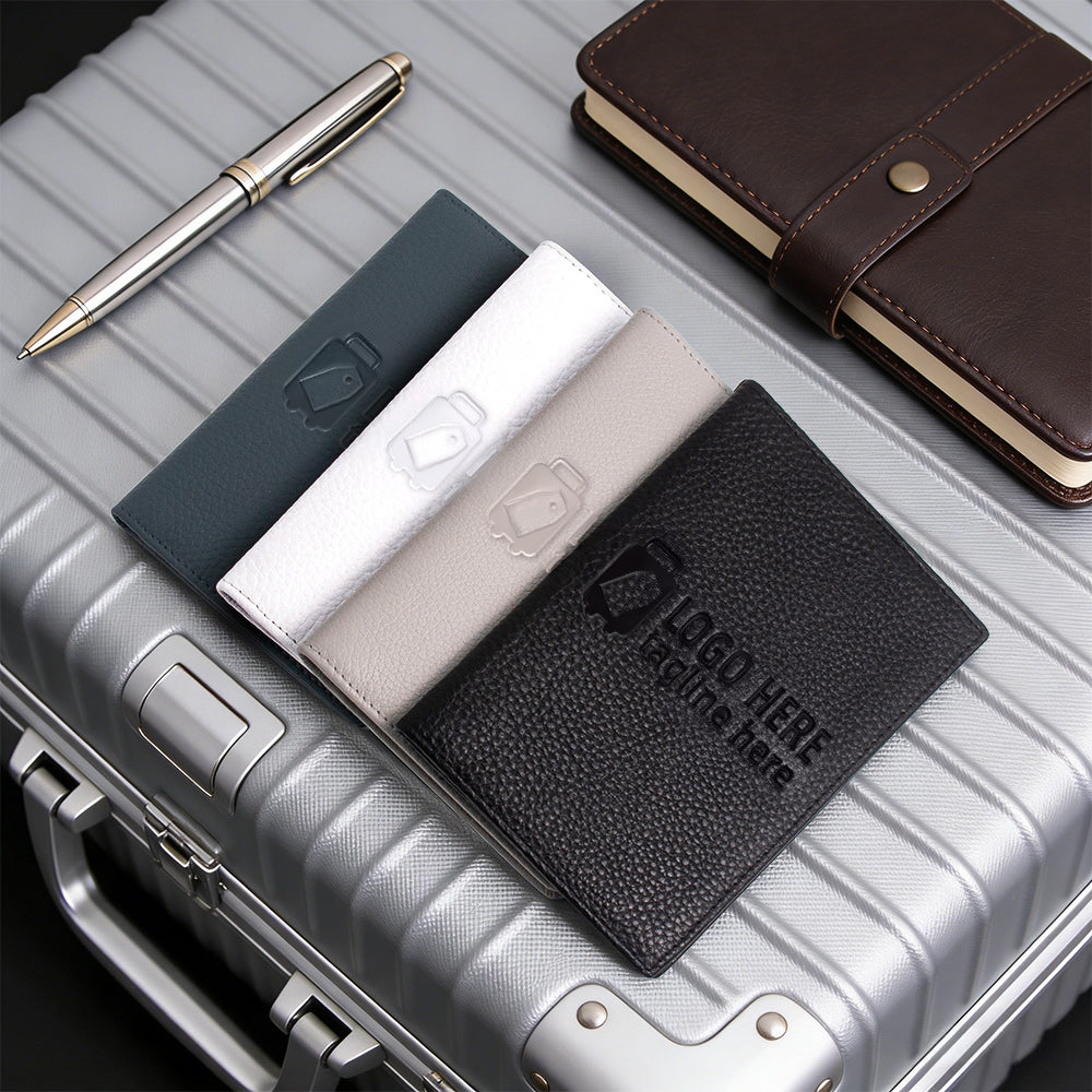 AuraGuard™ RFID Passport Wallet – Slim Vegan Leather