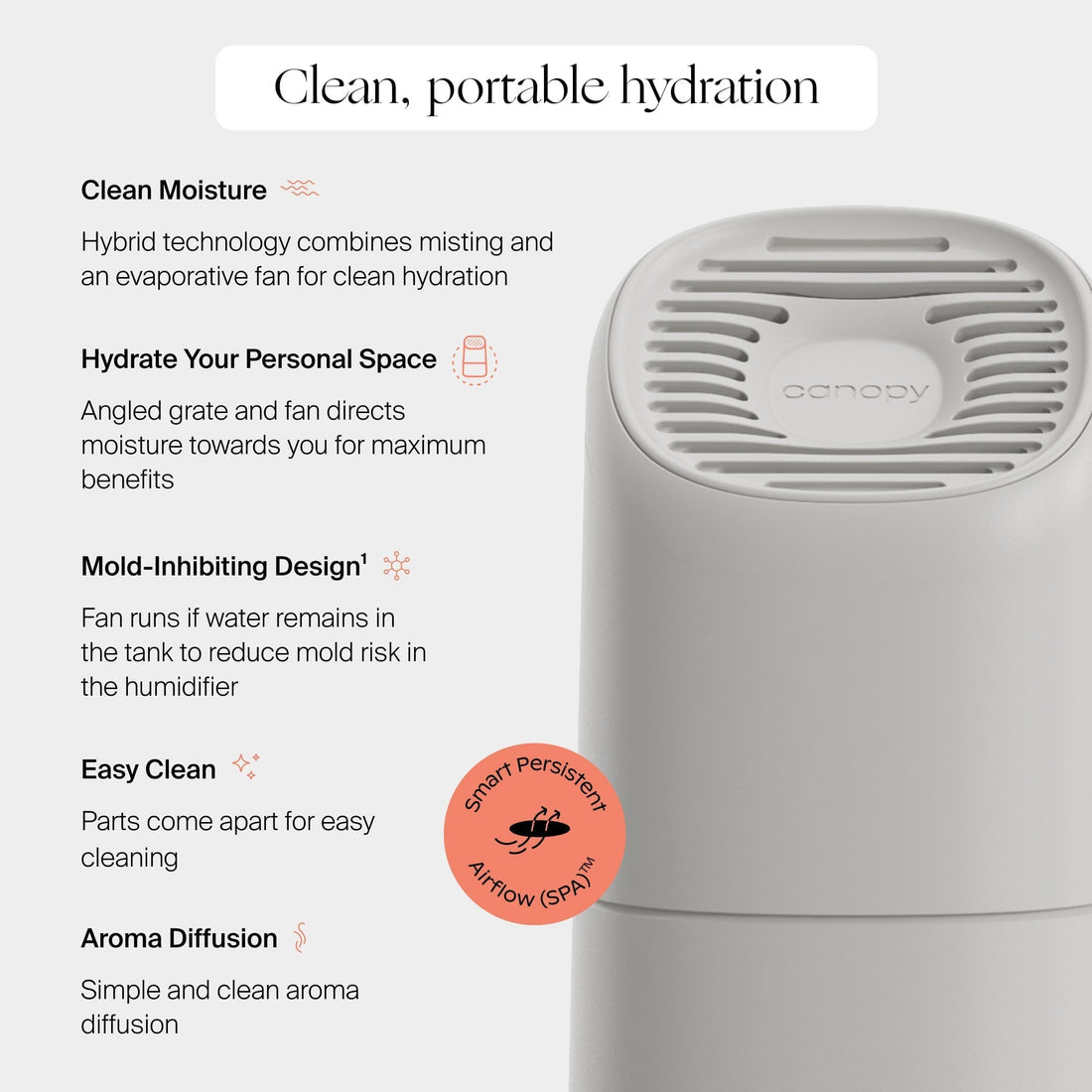 Zen-Flow™ Portable Ultrasonic Humidifier