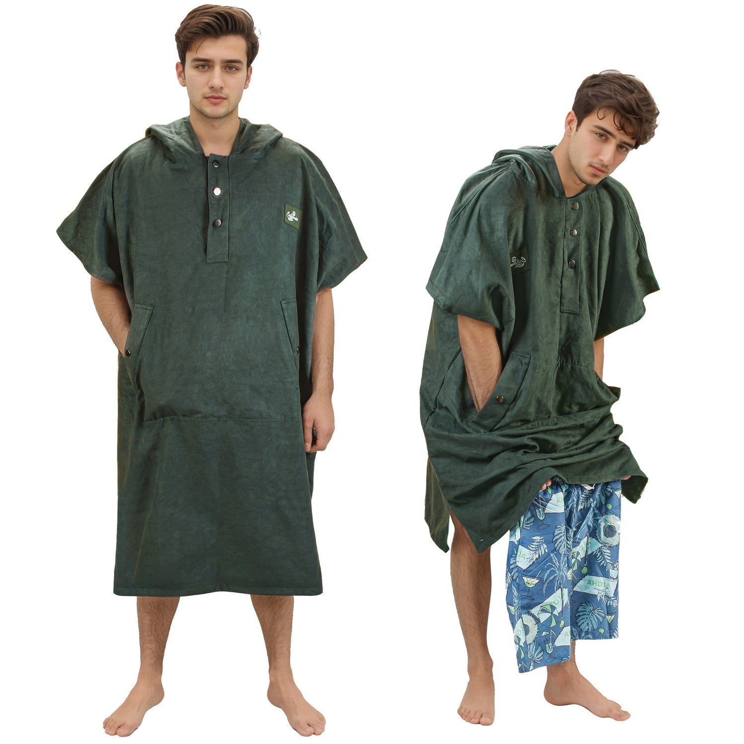AuraDry™ Quick-Dry Microfiber Changing Poncho (Sand-Free & Compact)