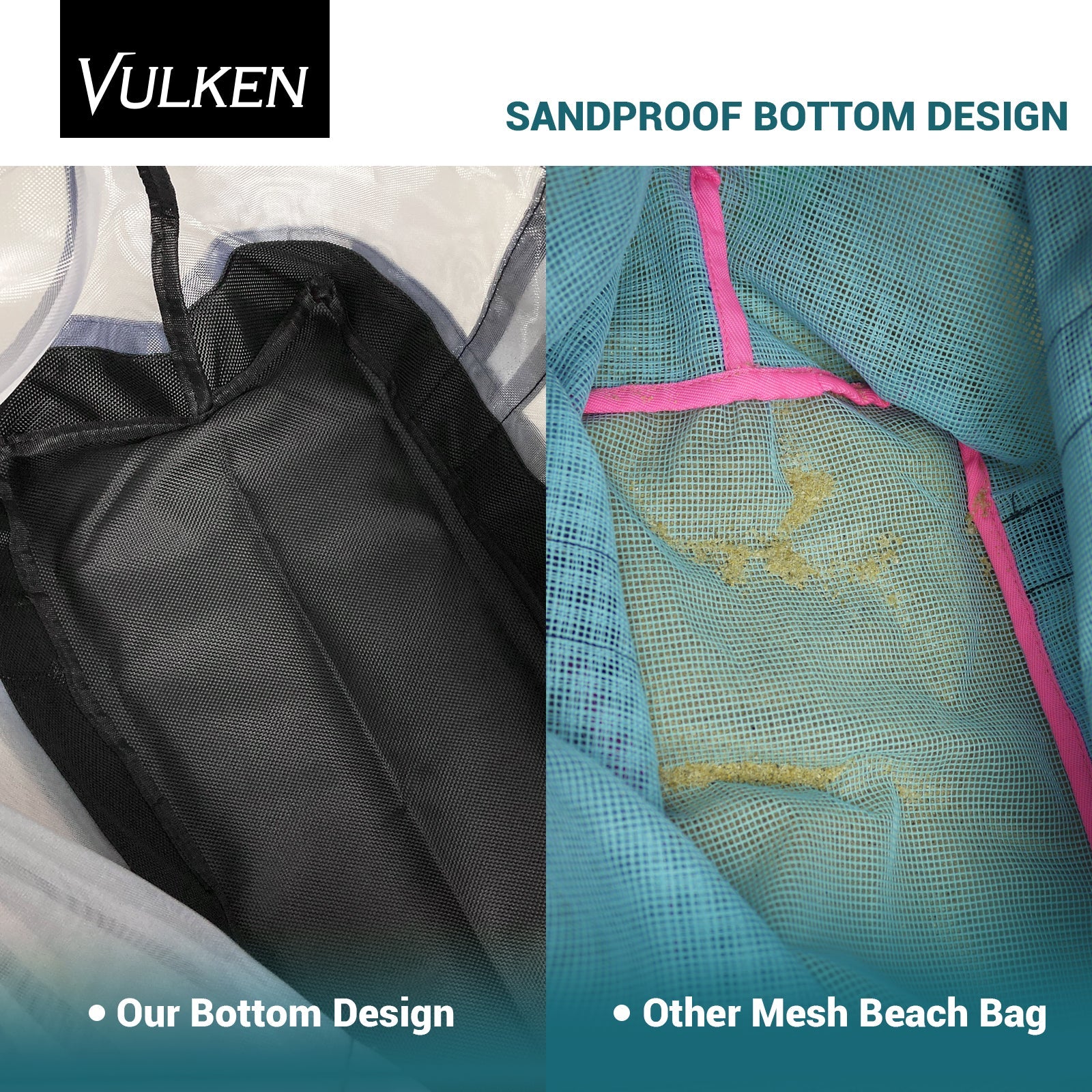 AuraBag™ – Sand-Free Mesh Bottom Beach Tote